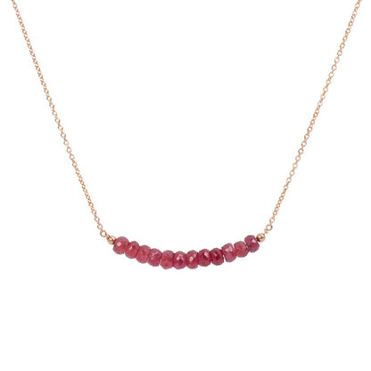 Ruby Bar Necklace - Boutique Baltique